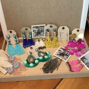 Lot of 11 Anthropologie Earrings